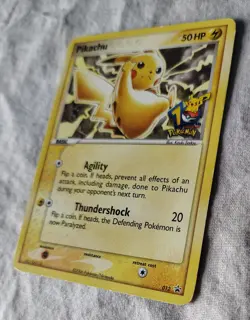 Pokemon TCG Pikachu Stamped 10th Anniversary Journey Across America 012 LP-MP - Image 4