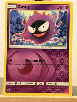 Gastly 36/111 Common Crimson Invasion Pokemon Reverse Holo - Image 1