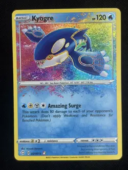 Pokemon TCG Kyogre 21/72 Shining Fates Amazing Rare Holo - NM - Image 1