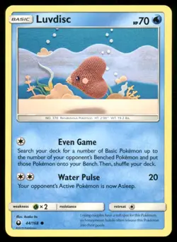 Luvdisc 44/168 Common Celestial Storm Pokemon Lightly Played - Image 1