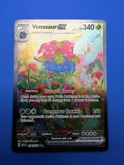 Pokemon Venusaur ex Special Illustration Rare Holo 198/165 Scarlet Violet 151 - Image 1