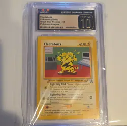 CGC Pristine 10 Electabuzz Black Star Promo #46 2000 Pokemon League - Image 1