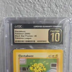 CGC Pristine 10 Electabuzz Black Star Promo #46 2000 Pokemon League - Image 2