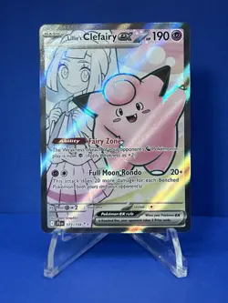 Pokemon TCG: Lillie's Clefairy EX Holo Full Art 173/159 Journey Together - Image 1