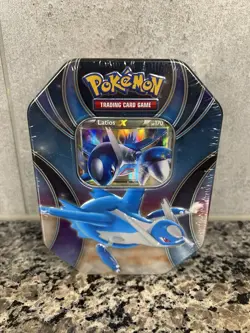 Pokemon 2015 Powers Beyond Latios EX Tin Ancient Origins Roaring Skies Sealed - Image 1