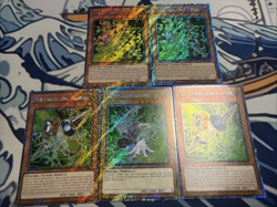 Yugioh Psy-Frame Platinum Secret Rare Kot - 2x Gamma , 2x Delta , 1x Driver RA05 - Image 1