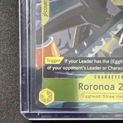 One Piece Roronoa Zoro OP07-113 Regionals Promo Foil UC Bandai - Image 2