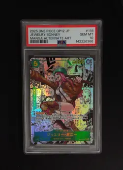 2025 One Piece Jewelry Bonney Japanese Manga Alternate Art OP12-118 PSA 10 - Image 1