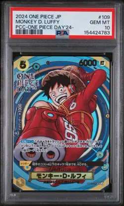 Monkey D. Luffy 2024 Foil PCC One Piece Day 24 Promo OP07-109 SR Japanese - Image 1