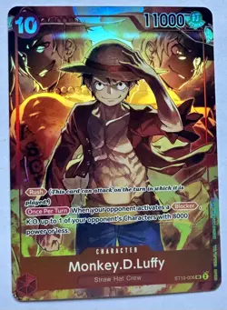 One Piece TCG Monkey D Luffy ST10-006 SR Treasure Booster Set Promo - Image 1