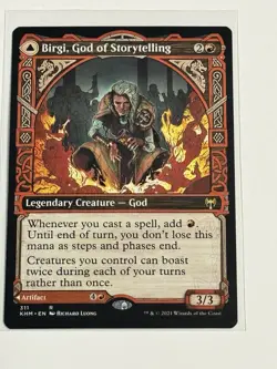 Birgi, God of Storytelling (Showcase) Kaldheim Regular - Image 1