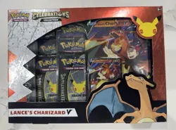 Pokemon TCG Celebrations Collection Lance's Charizard V Box Sealed - Image 1