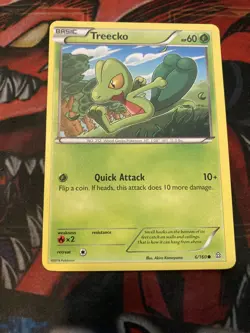 Pokemon TCG Treecko Primal Clash 6/106 Regular Common-NM - Image 1