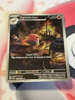 Pokemon TCG Fletchinder 199/193 Paldea Evolved Illustration Rare Holo Near Mint- - Image 3