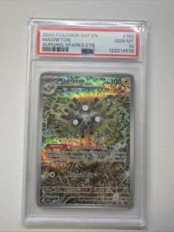 Pokemon TCG Magneton SVP 159 Black Star Promo Surging Sparks PSA 10 - Image 3