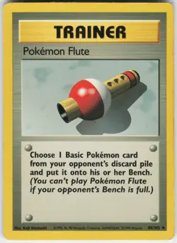Pokemon Flute Base Set 086/102 Uncommon - Image 1
