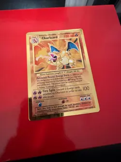 Pokemon Celebrations Charizard Gold Metal Card #4/102 Promo 25th Anniversary - Image 1