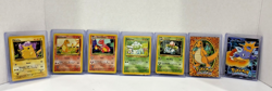 SET of 7: 1999 Pokemon Cards Pikachu, Charmander, Charmeleon, Bulbasaur, Ivysaur - Image 1