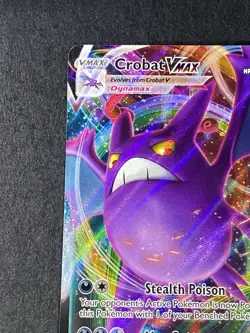 Pokemon TCG Crobat VMAX Ultra Rare Holo Card 045/072 Shining Fates NM - Image 3
