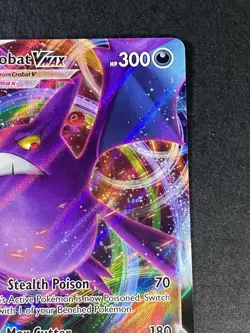 Pokemon TCG Crobat VMAX Ultra Rare Holo Card 045/072 Shining Fates NM - Image 4