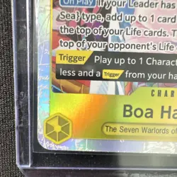 Bandai Boa Hancock OP14-112 Super Rare Special Holo One Piece CCG Card - Image 2