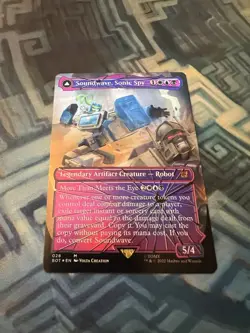 Foil Soundwave, Sonic Spy Shattered Glass NM-/EX+ Universes Beyond Transformers - Image 1