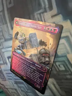 Foil Soundwave, Sonic Spy Shattered Glass NM-/EX+ Universes Beyond Transformers - Image 5