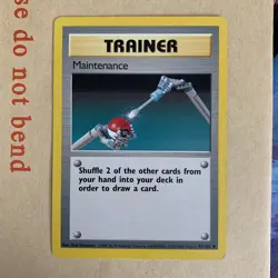 Maintenance 83/102 Uncommon Base Set 4th Print 1999-2000 UK Pokemon Card - NM/LP - Image 2