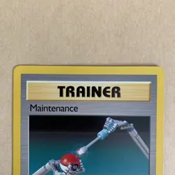 Maintenance 83/102 Uncommon Base Set 4th Print 1999-2000 UK Pokemon Card - NM/LP - Image 3