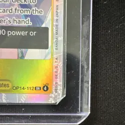 Bandai Boa Hancock OP14-112 Super Rare Special Holo One Piece CCG Card - Image 3
