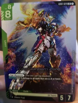 4 Wing Gundam Zero LR GD01-024 Newtype Rising Gundam Cards Game - Image 2