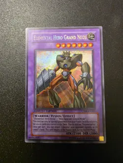Yu-Gi-Oh CT04-EN001 Elemental Hero Grand Neos Secret Rare Card Limited Edition - Image 1
