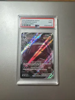 Pokemon Gengar VMAX Holo Ultra Rare TCG Card 157/264 2021 Fusion Strike - Image 1