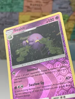 SHIPS SAME DAY Pokemon Card Swalot 58/168 Reverse Holo Stage 1 Psychic Type 2018 - Image 3