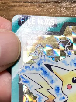 Pokemon Carddass Card Pikachu File No.25 Bandai Pocket Monsters 1997 Japan - Image 5