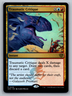 Traumatic Critique R 0239 Secrets of Strixhaven Regular - Image 1
