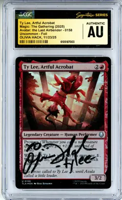 CGC Authentic Olivia Hack Ty Lee, Artful Acrobat Avatar: The Last Airbender 0158 - Image 1