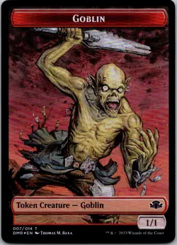 MTG Foil-Goblin // Elemental Double-Sided Token-Dominaria Remastered #7 // 14 - Image 1