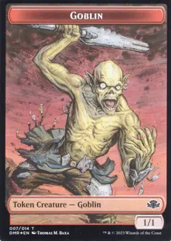 GOBLIN CAT TOKEN FOIL DOMINARIA REMASTERED MTG MAGIC NM - Image 1