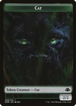 Goblin (007) / Cat (008) Token x1 1x FOIL Dominaria Remastered NM MTG - Image 2