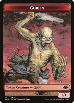 Goblin (007) / Elemental (006) Token x1 1x FOIL Dominaria Remastered NM MTG - Image 1