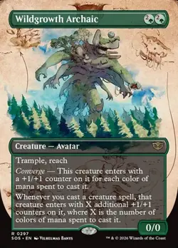 Wildgrowth Archaic - Extended Art SOS NM MTG - Image 1