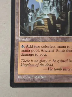 MTG Magic the Gathering Ancient Tomb Land 1992 Wizards of the Coast BB LP/NM - Image 5