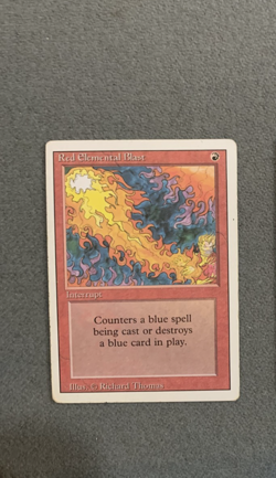 Magic: The Gathering MTG Red Elemental Blast Revised 3rd Edition Moderately Play - Image 1