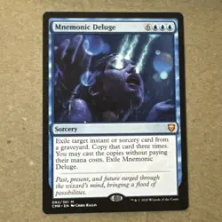 Mnemonic Deluge x1 Commander Legends NM Condition see front and back pics - Image 1