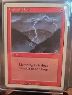 Lightning Bolt Revised Edition MTG Regular Lightly Played (CD1968) - Image 3
