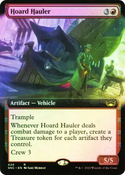 Magic The Gathering MTG HOARD HAULER EXTENDED ART FOIL Streets of New Capenna NM - Image 1