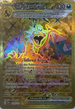 Charizard ex 228/197 Hyper Rare Obsidian Flames Pokemon NM - Image 1