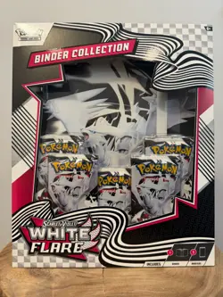 Pokemon TCG: Scarlet & Violet White Flare Binder Collection Factory Sealed Box - Image 1