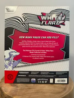 Pokemon TCG: Scarlet & Violet White Flare Binder Collection Factory Sealed Box - Image 2